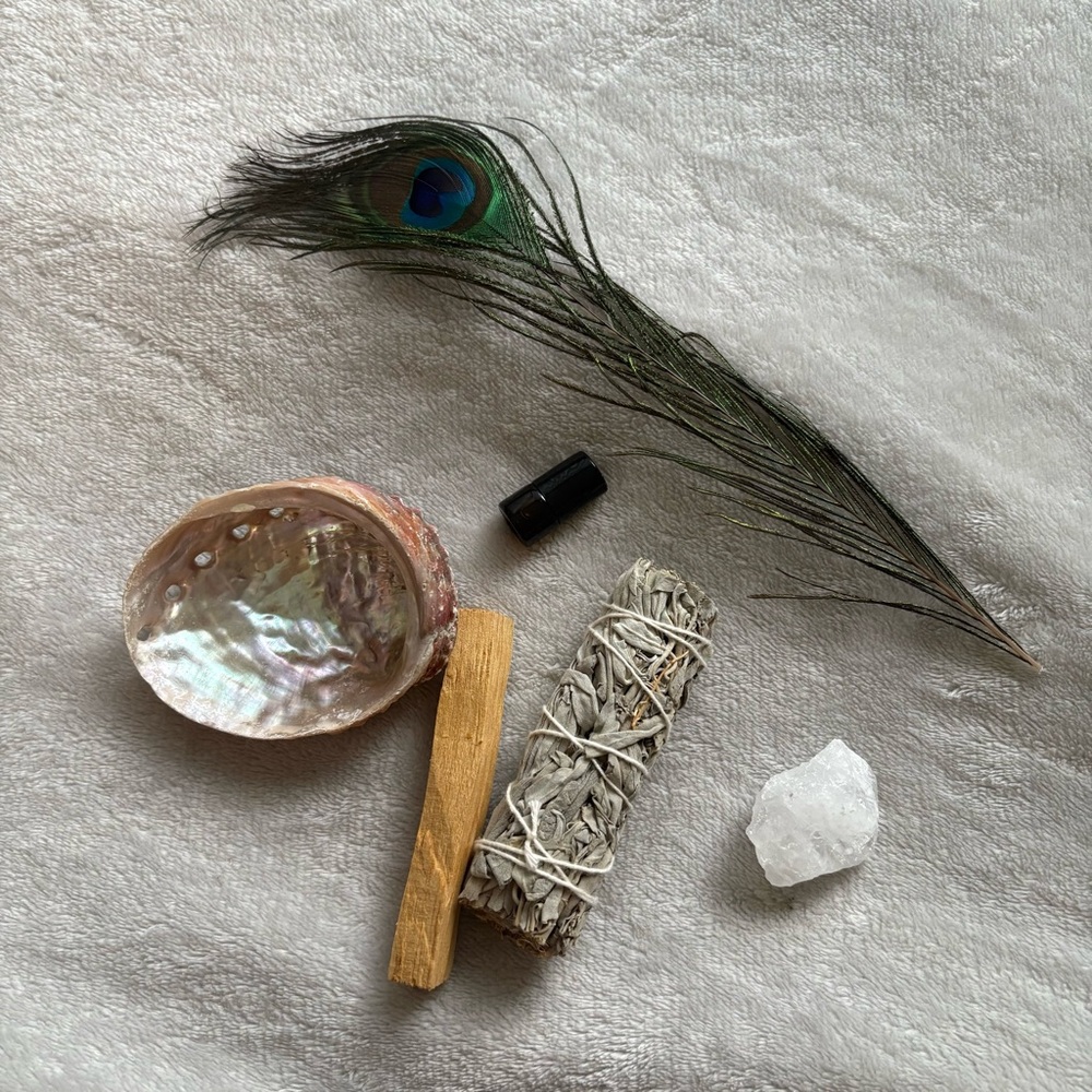 Spirit Cleanse Bundle – Smudge Kit with Quartz